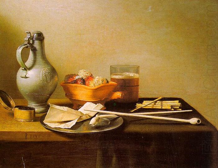 Pieter Claesz Pipes and Brazier china oil painting image